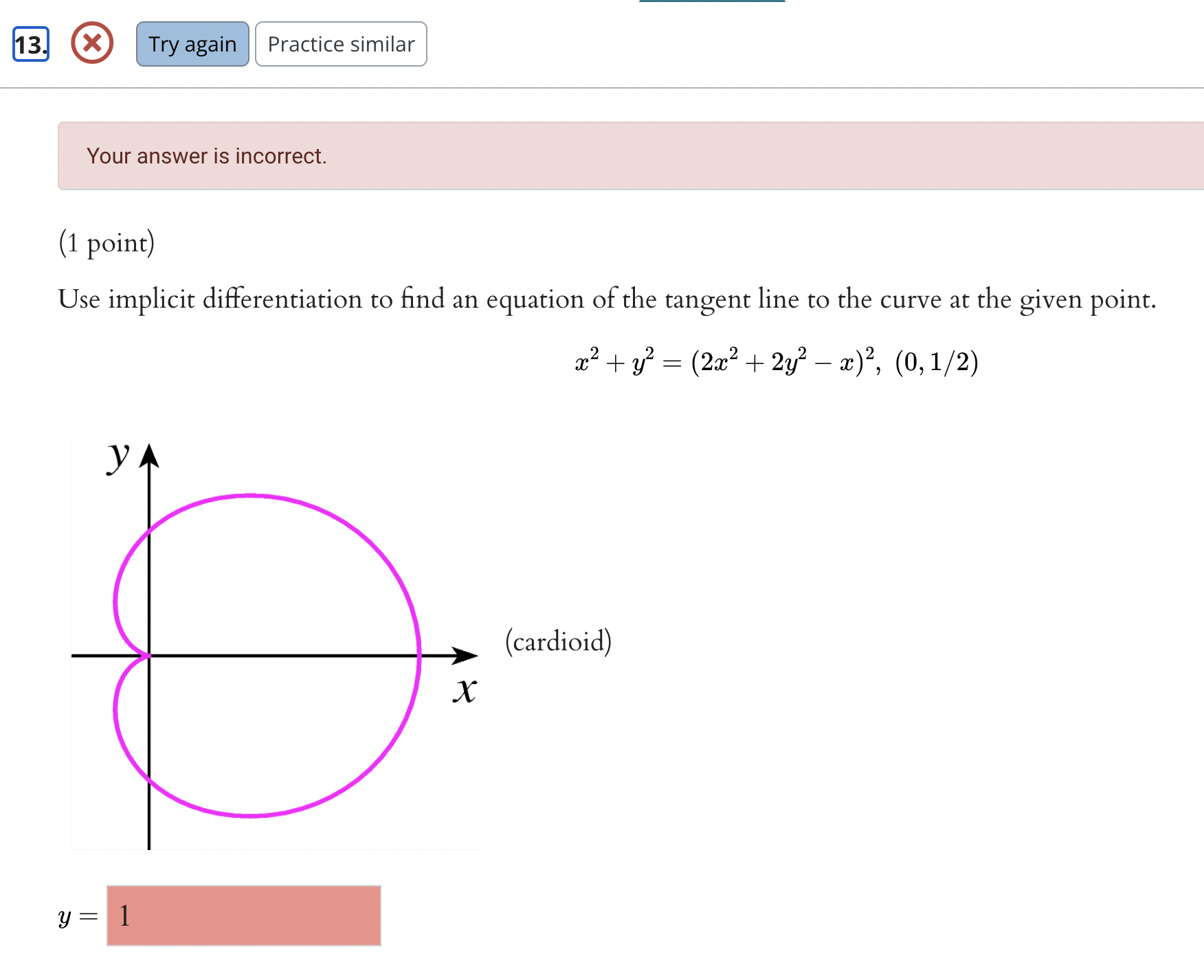 + y = 51nx. dx dy = dxPractice similar Find dy /