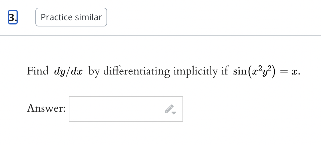 undef if the slope is not defined at this point.)Practice similar
