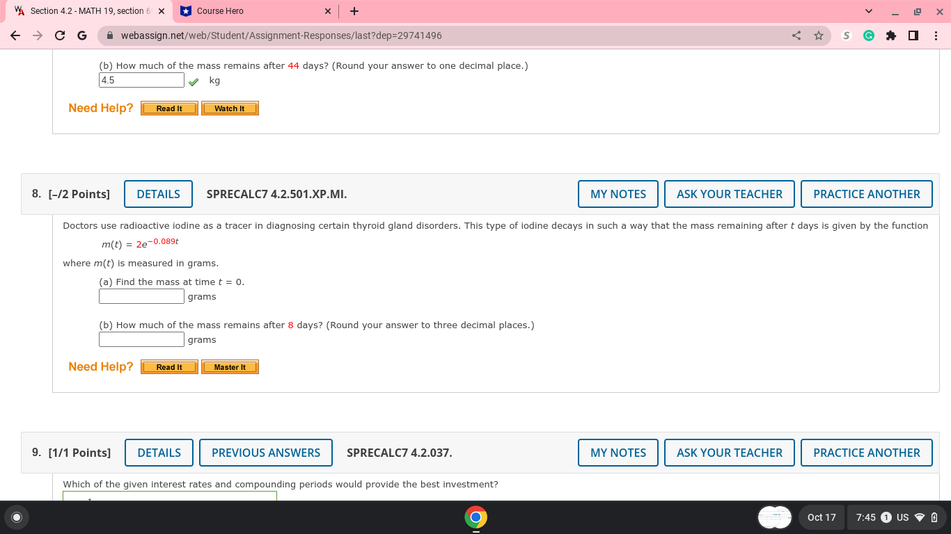 SPRECALC7 4.2.002. MY NOTES ASK YOUR TEACHER PRACTICE ANOTHER In the formula
