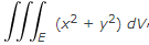  1. Use spherical coordinates. Evaluate the integral________ whereEis between the spheresx2+y2+z2=