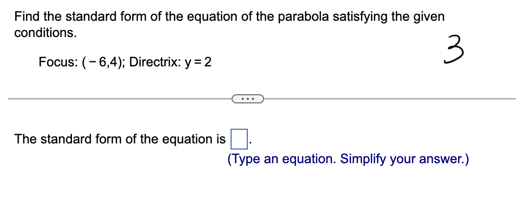 equations. Use arrows to show the orientation of the curve corresponding to