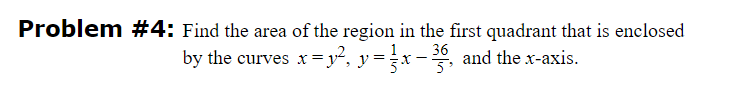 first 39 minutes after it is poured.Problem #5: Find an integral which