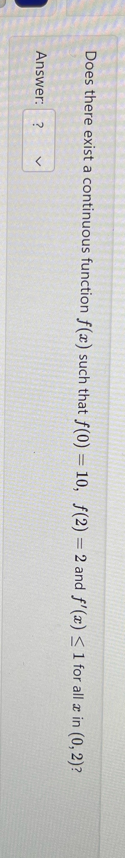 10, f(2) = 2 and f' (ac)