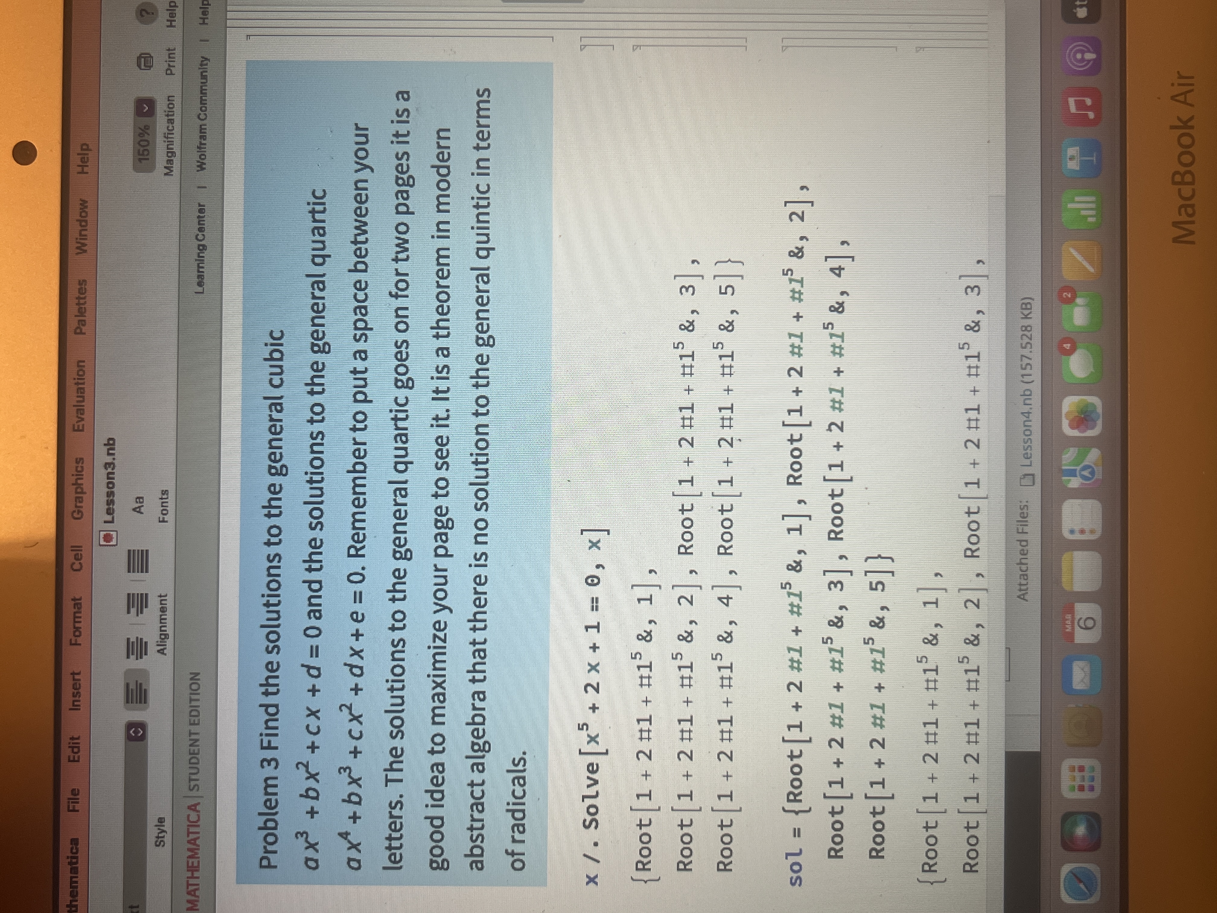 thematica Edit Insert Format Cell Graphics Evaluation Palettes Window Help Lesson3.nb