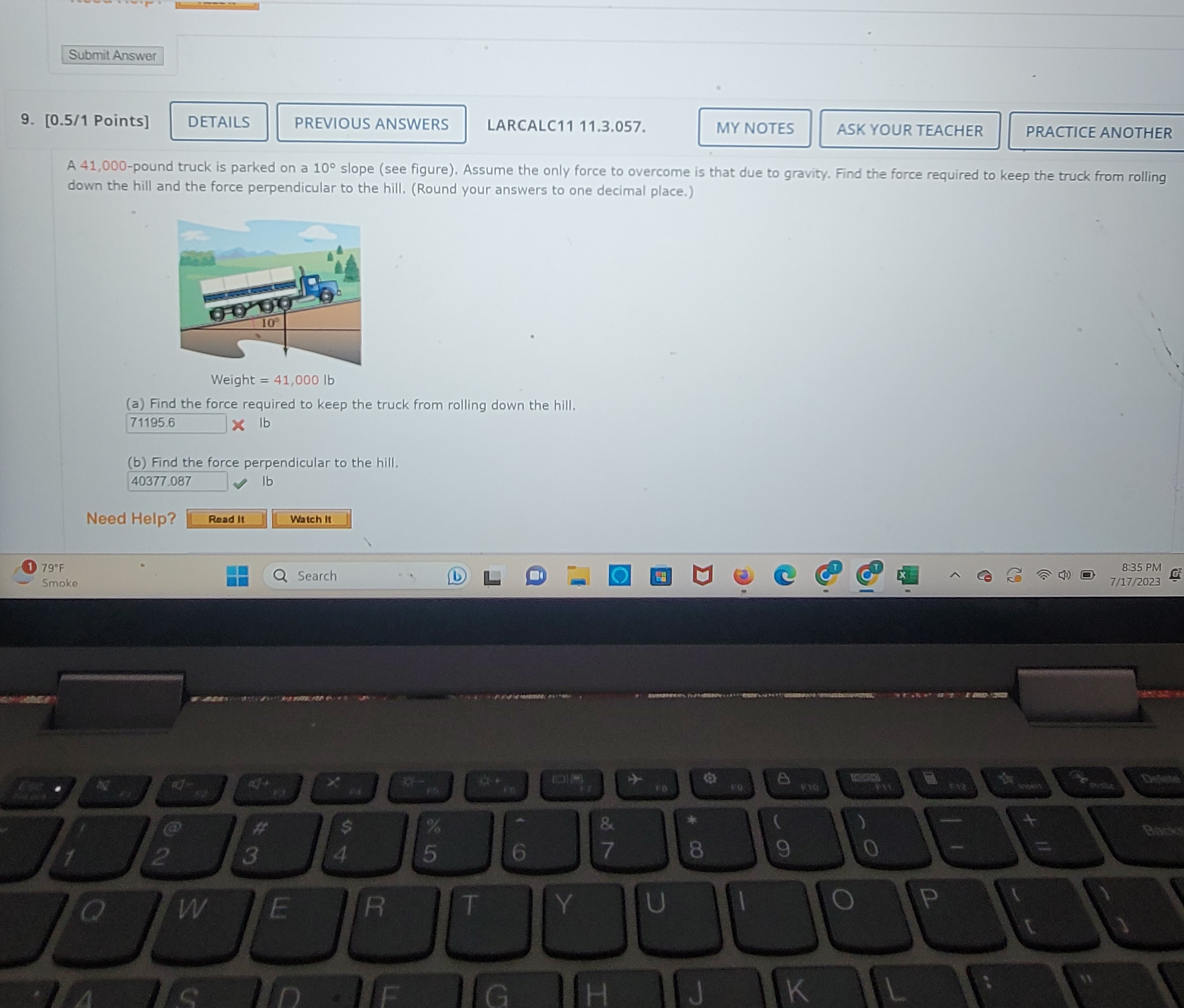 NOTES ASK YOUR TEACHER PRACTICE ANOTHER The guy wire supporting a 100-foot