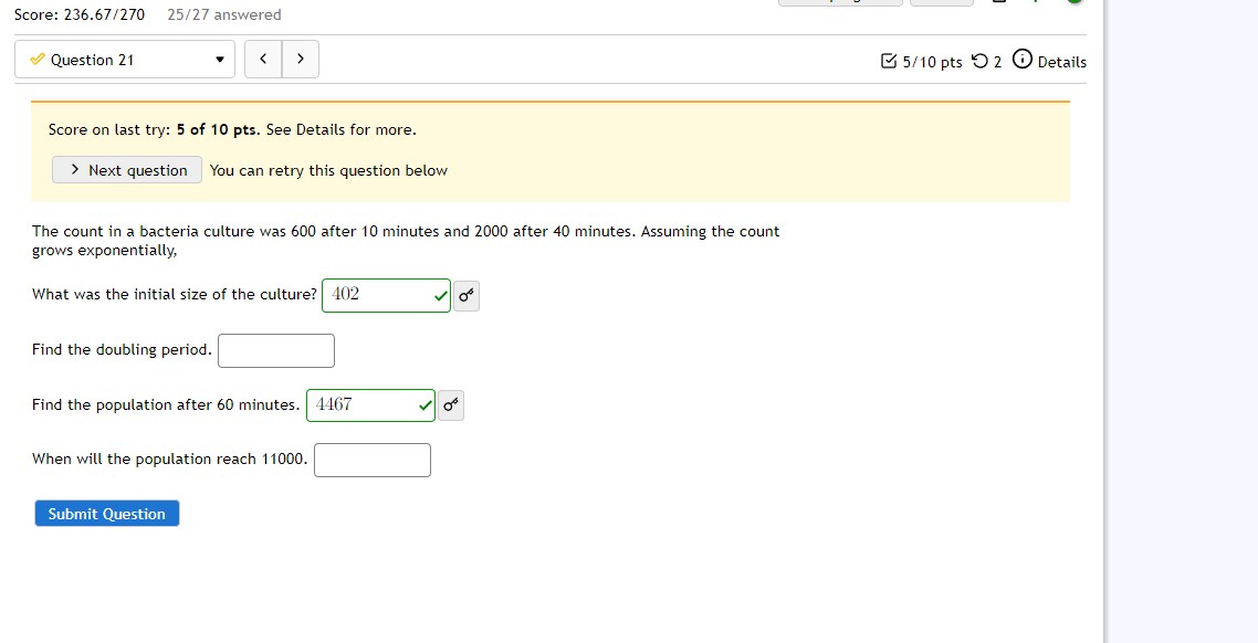 sample? . What is the mass 6 weeks after the start? P