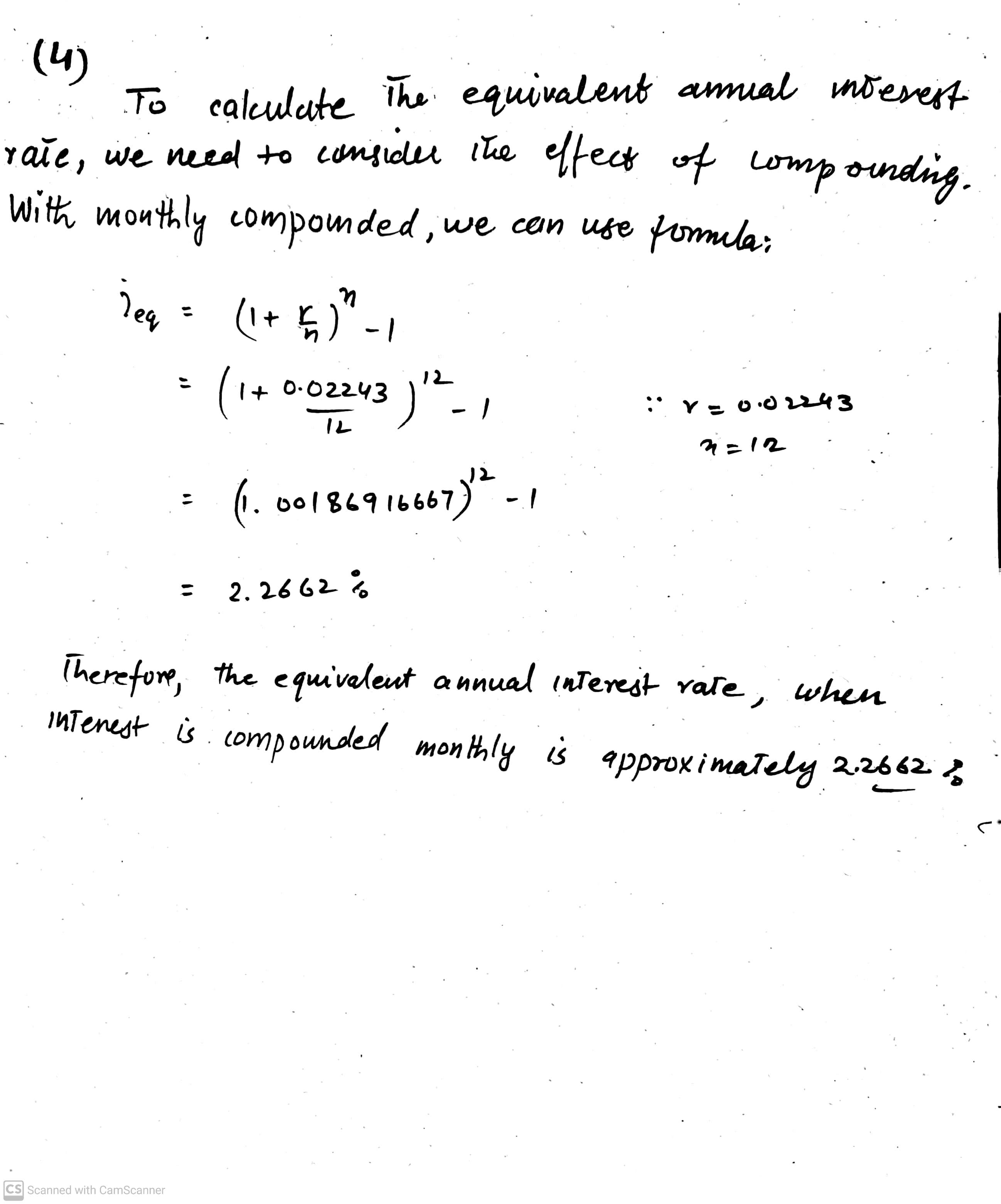 equation that is relevant to solve the problem, the values of the