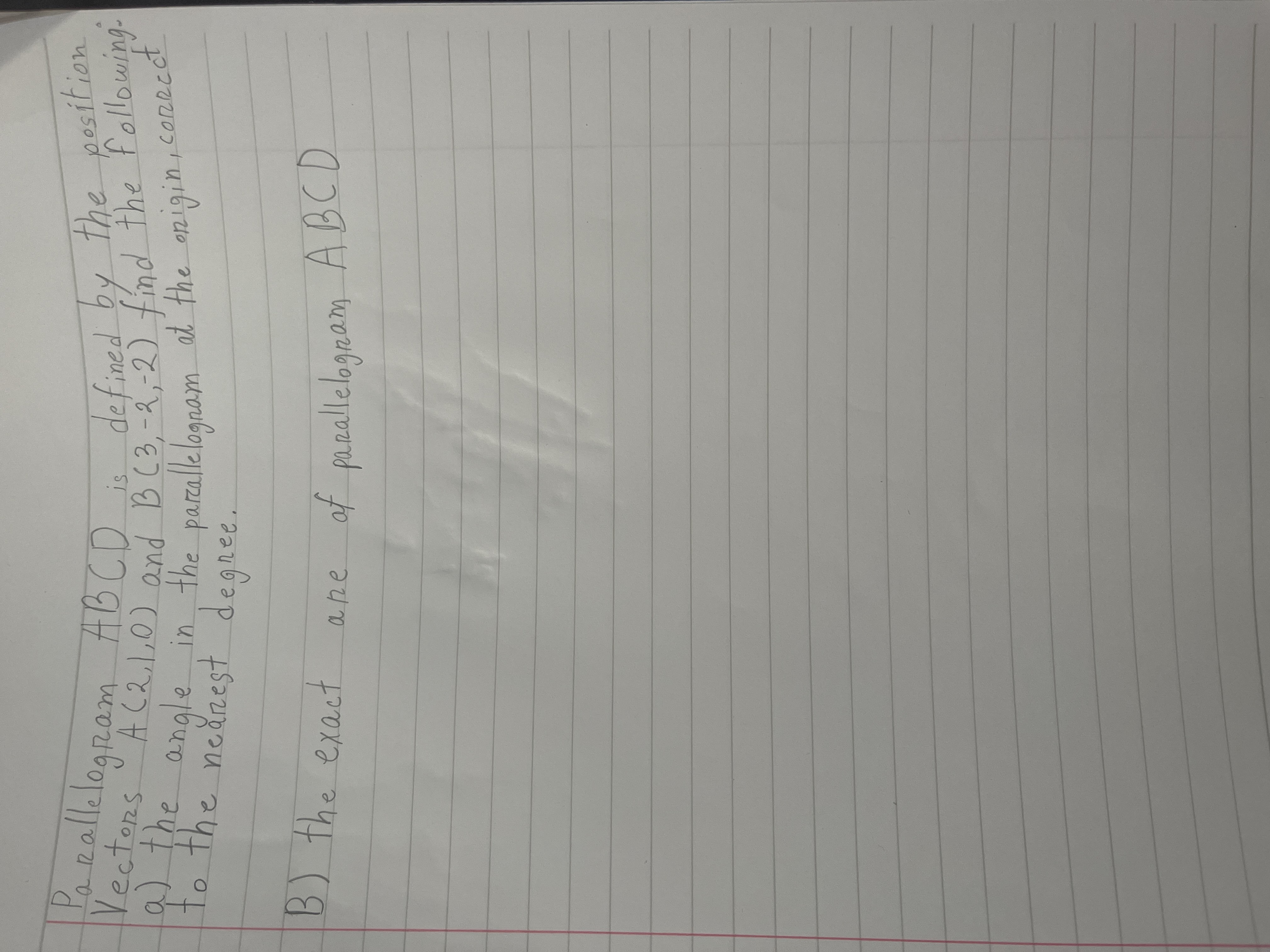 2, 1, 0 ) and B ( 3, - 2, - 2