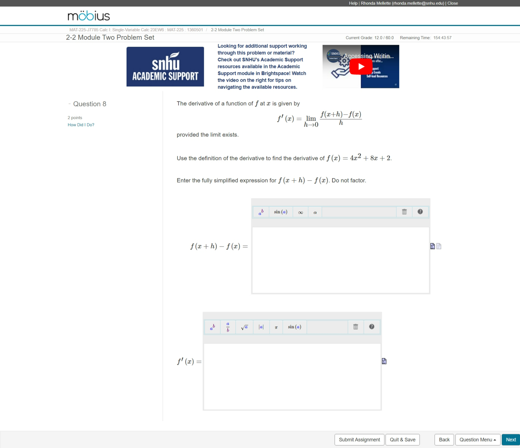  Can someone help me solve this. It is single variable calculus