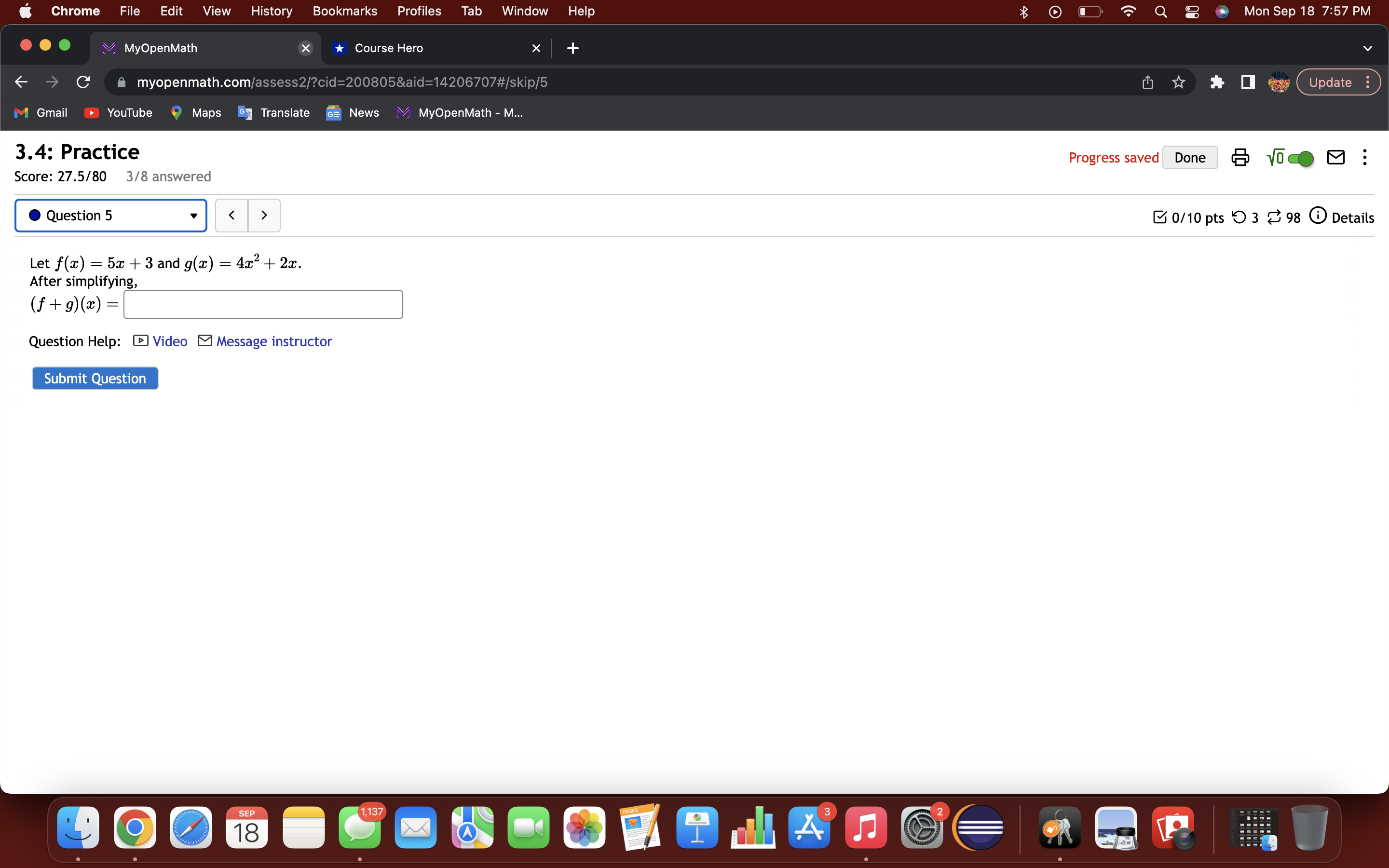 Chrome File Edit View History Bookmarks Profiles Tab Window Help 0