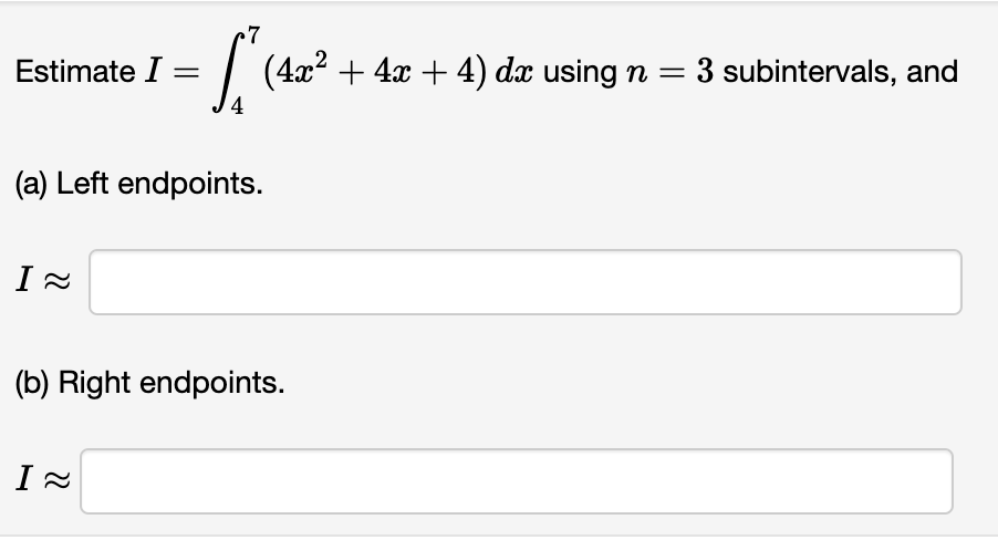 = / f(u)du where u = du = da f(u) = Using