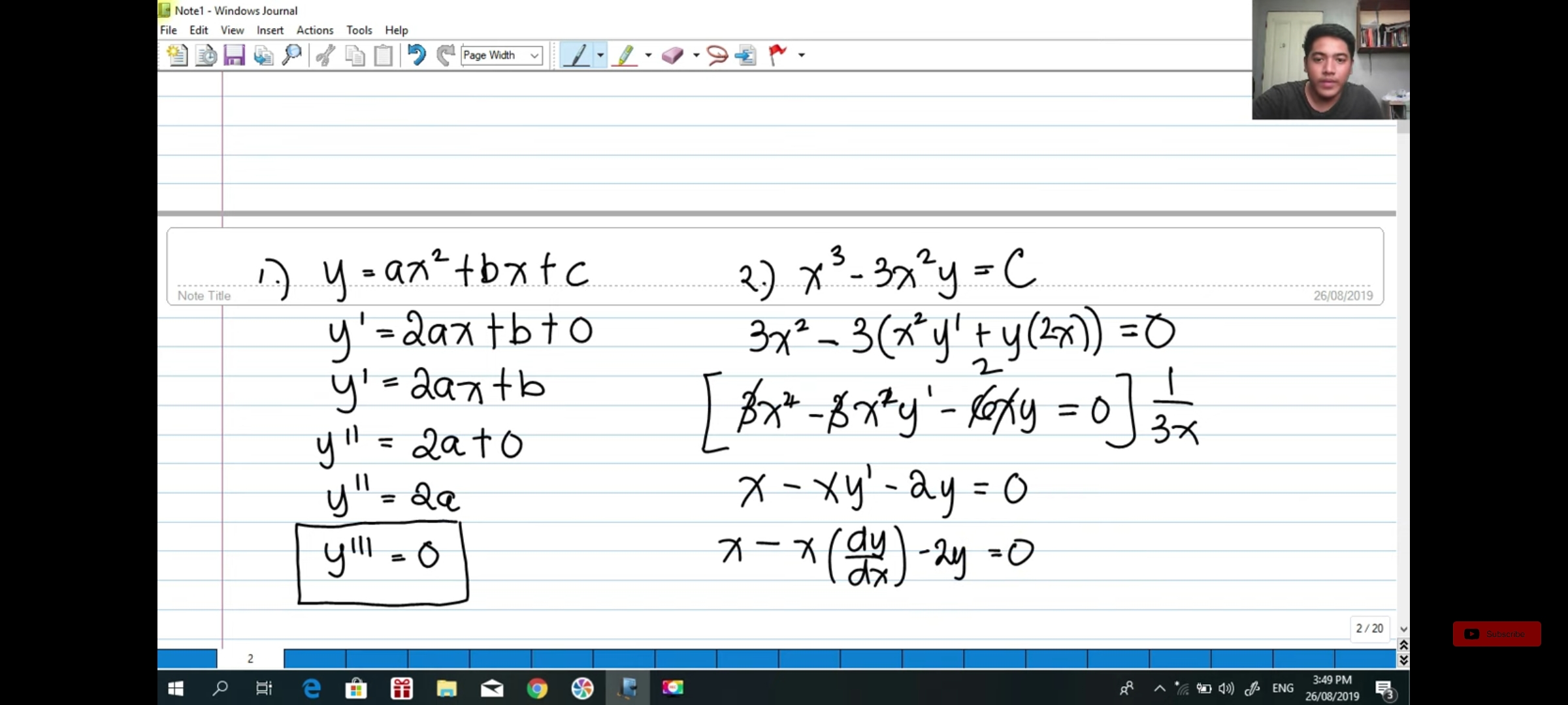 = 2axtbto 3x 2 - 3 ( x 2 y ' ty