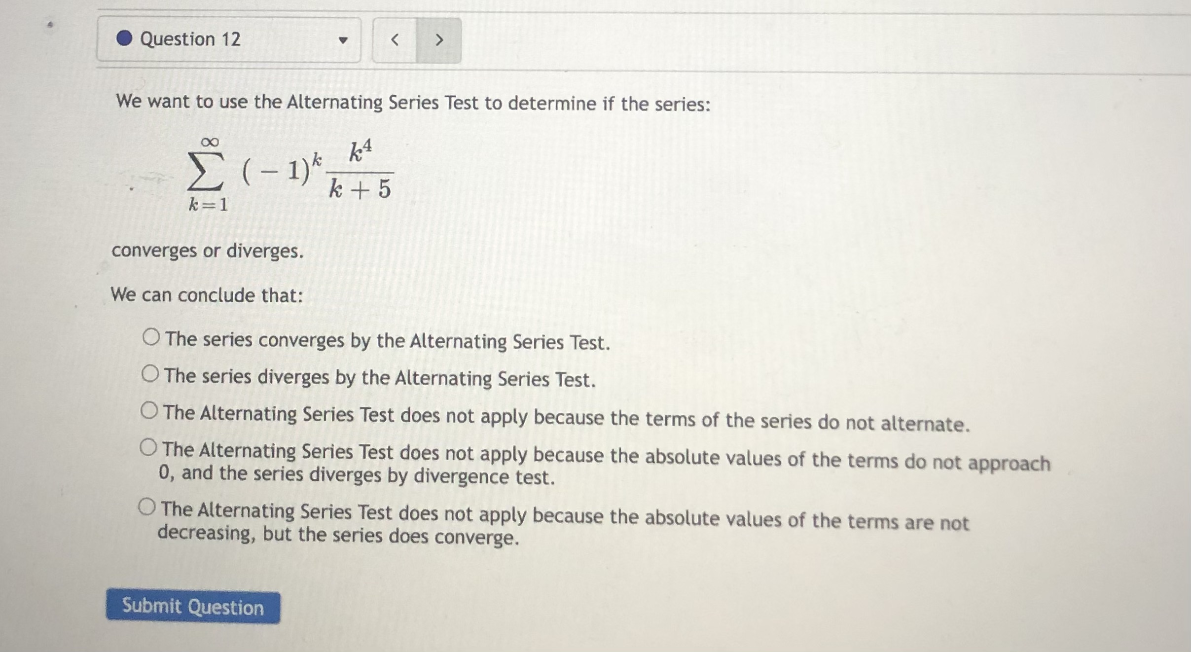diverges to oo, type oo; if it diverges to - co, type
