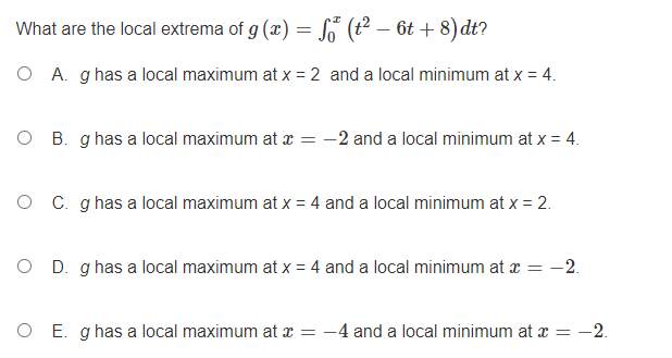 (xx) dx O E. S, sin (rx) daUse four rectangles to approximate
