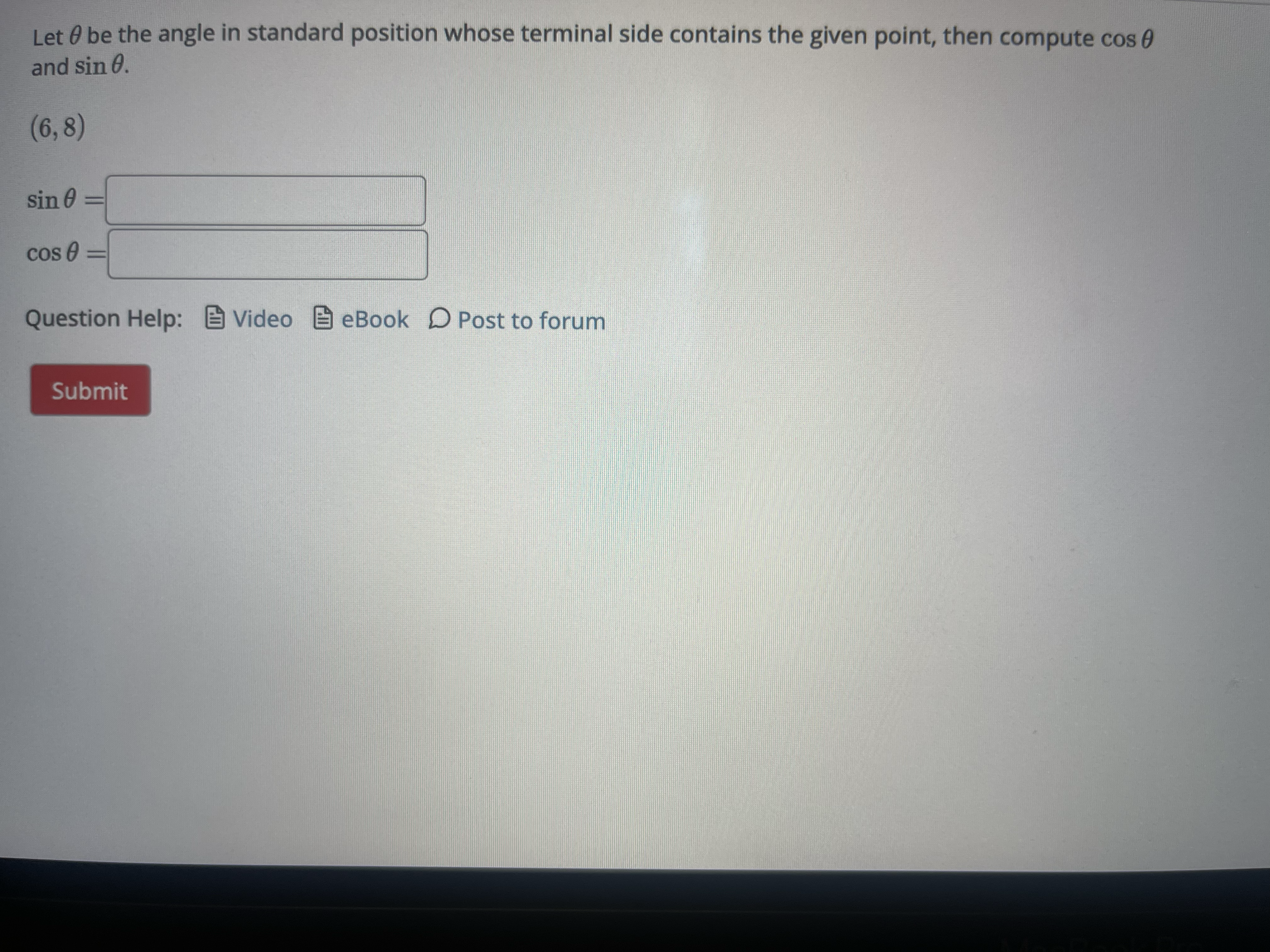  ANSWER ALL THE QUESTIONS DOWN BELOW Let O be the angle