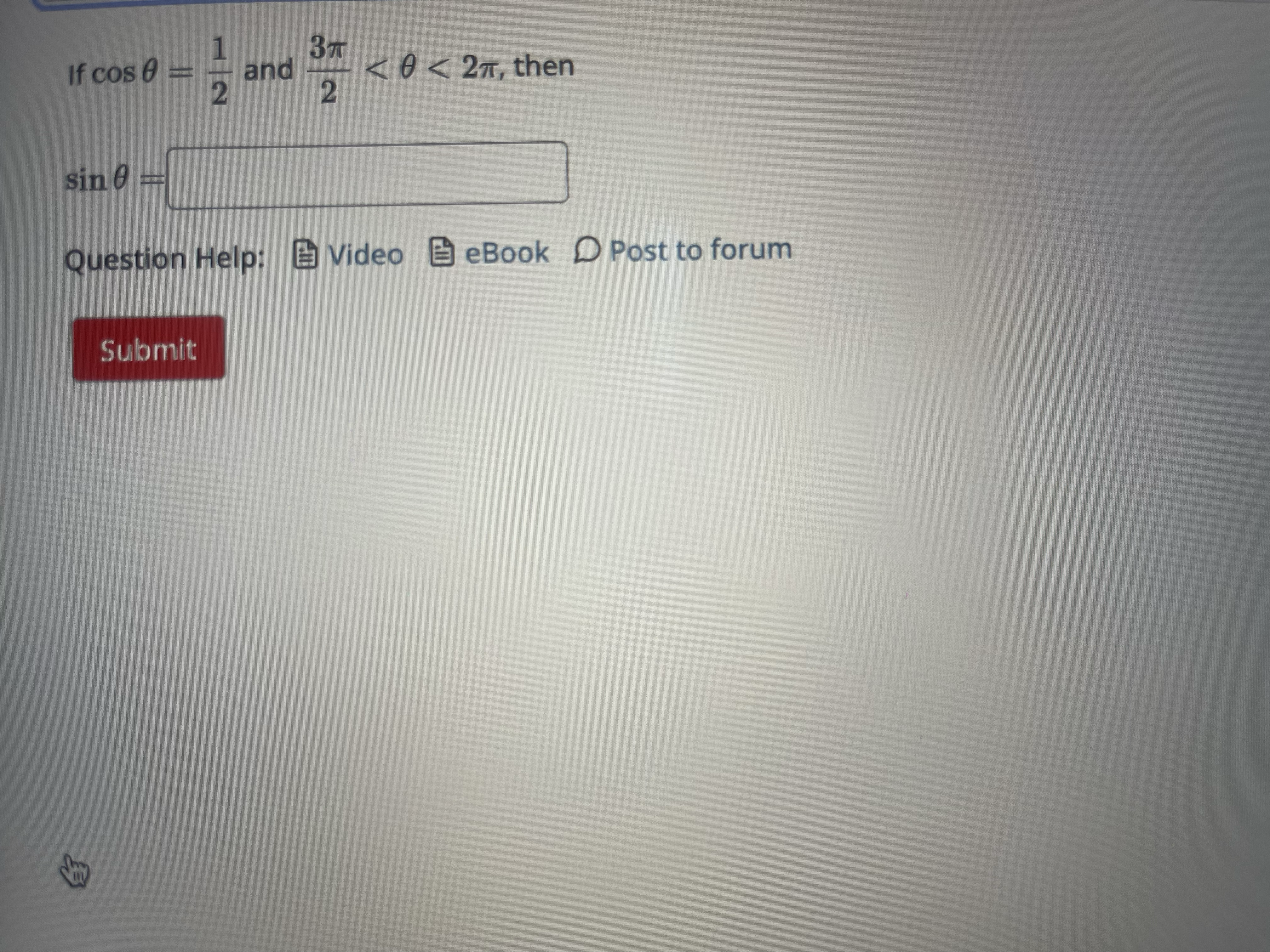 the unit circle to find the value of sine and cosine of