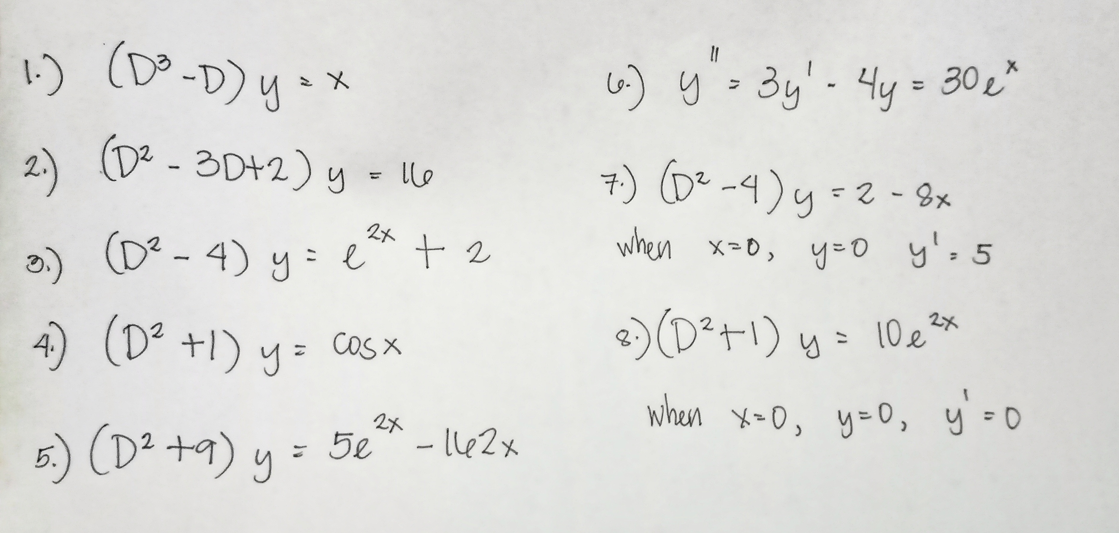 ( D3 - D ) y = X (. ) y =