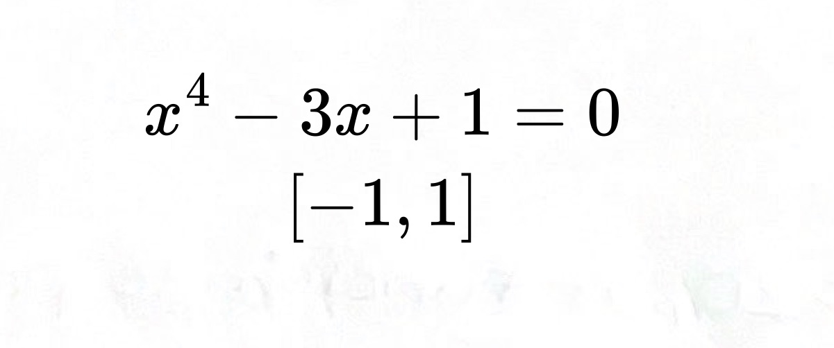 use the intermediate value theorem to show that the equation has