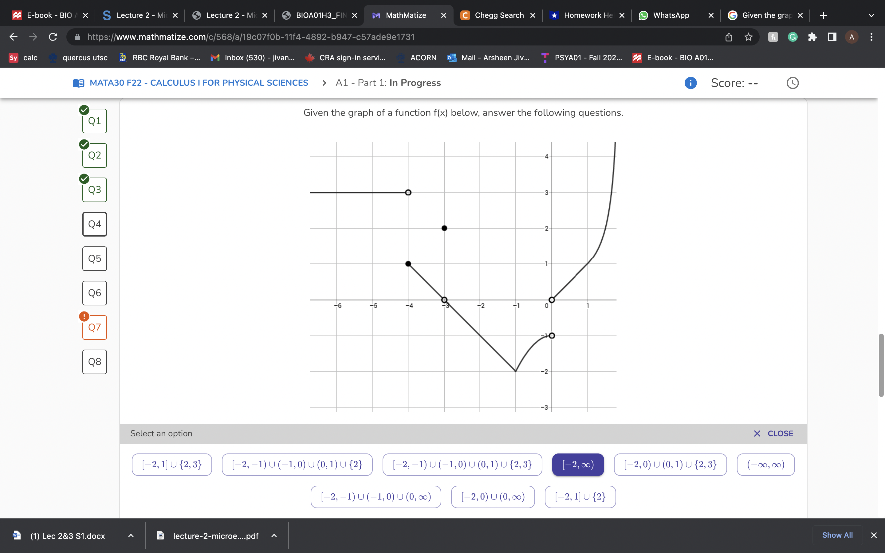 Jiv... T PSYA01 - Fall 202... E-book - BIO A01.. MATA30 F22