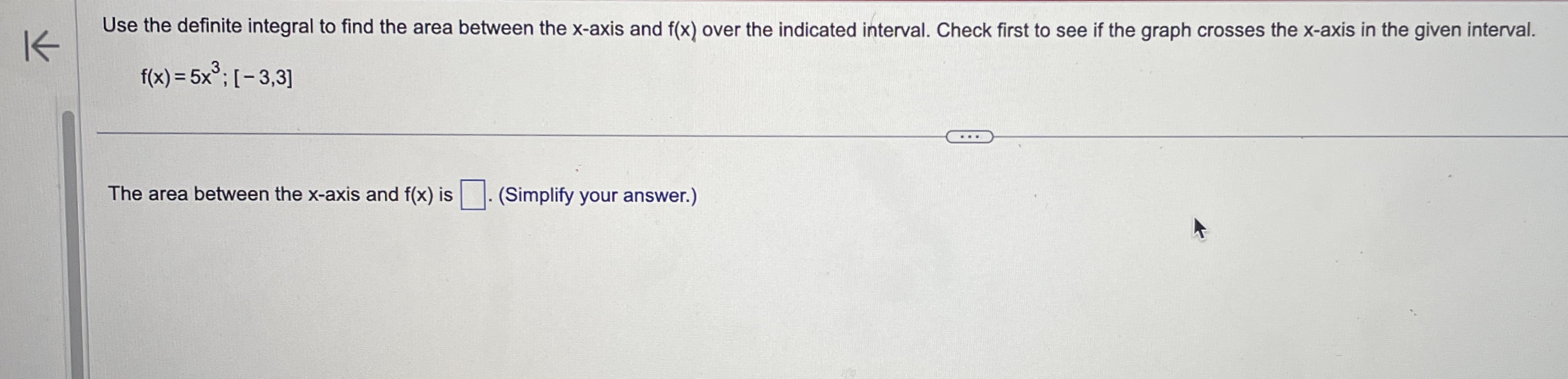 in the given interval. K f ( x ) = 5x ;