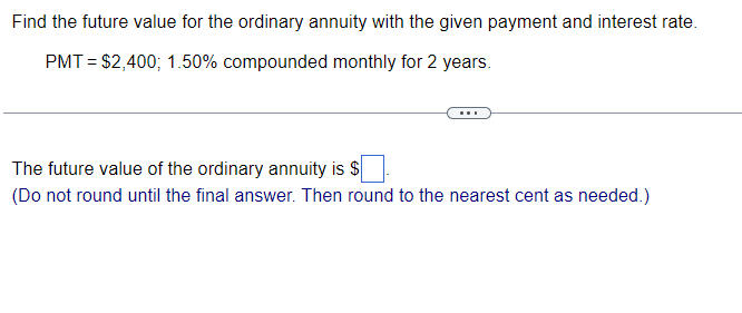 be made into a sinking fund so that enough will be present