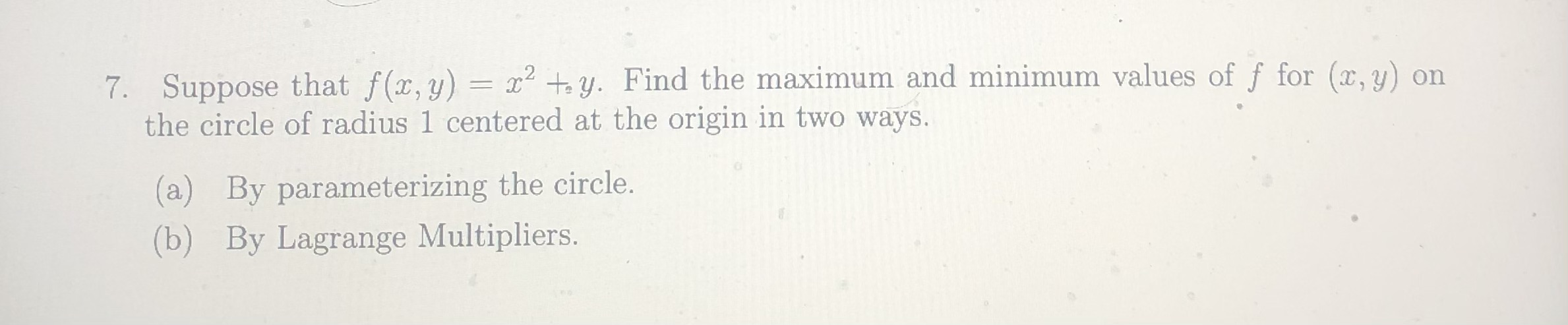 3 5. Find the local maximum, local minimum, or saddle points for