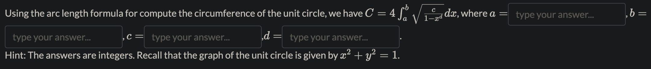 run from the parabola y = x2 to the parabola y =