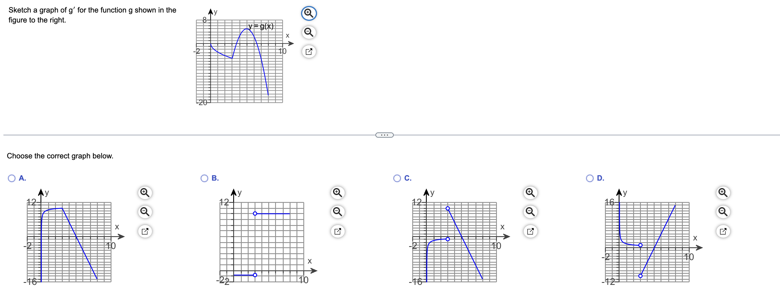 the y gure to the right. E 919 Choose the correct graph