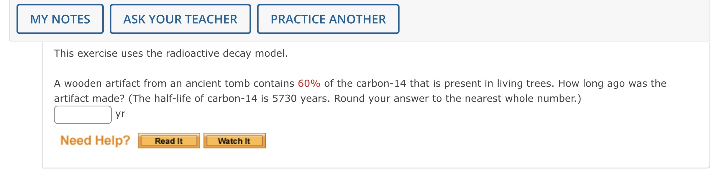  MY NOTES ASK YOUR TEACHER PRACTICE ANOTHER This exercise uses the