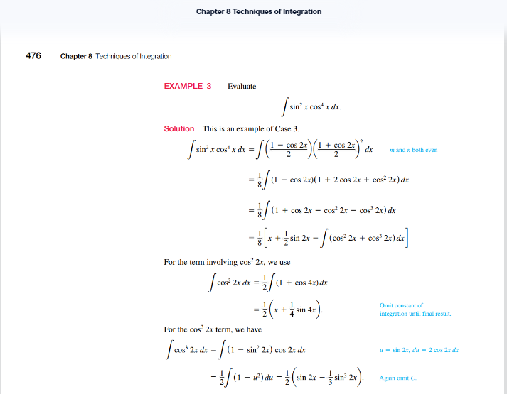 Example 6 (p. 477). Explain how this example is related to Example