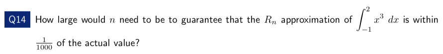  How do I answer this? 2 Q14 How large would u.