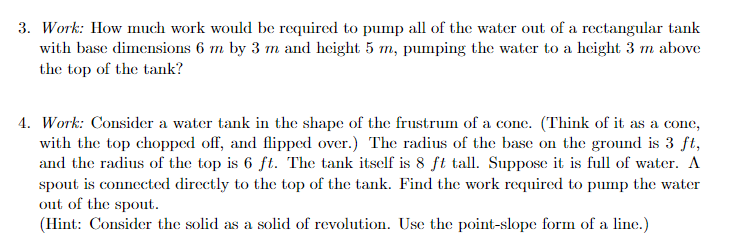 be required to pump all of the water out of a rectangular