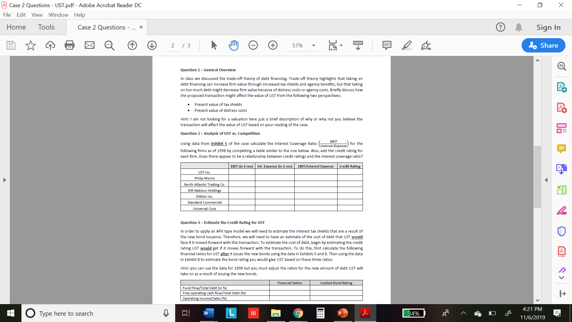 Acrobat Reader DC X File Edit View Window Help Home Tools Case
