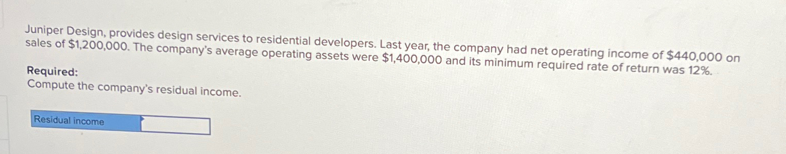 company had net operating income of $440,000 on sales of $1,200,000. The