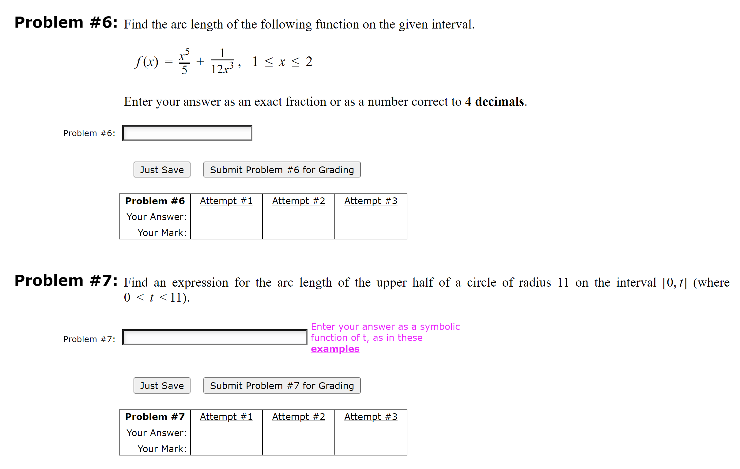 x, as in these in your answer. examples [Use abs () for