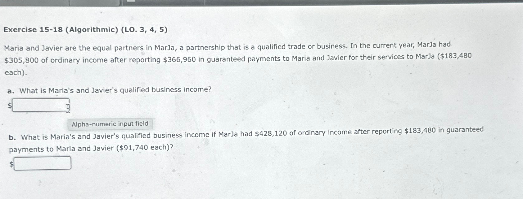 a partnership that is a qualified trade or business. In the current