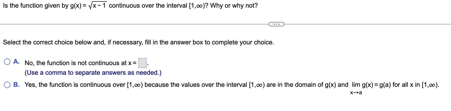 - 8,8) because g(x) is a rational function and the values over