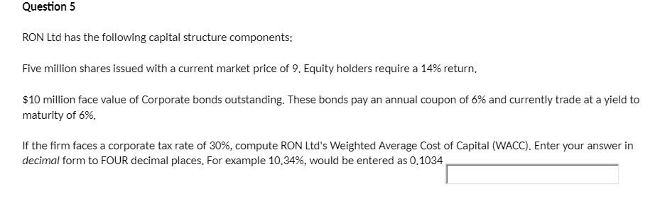 million shares issued with a current market price of 9. Equity holders