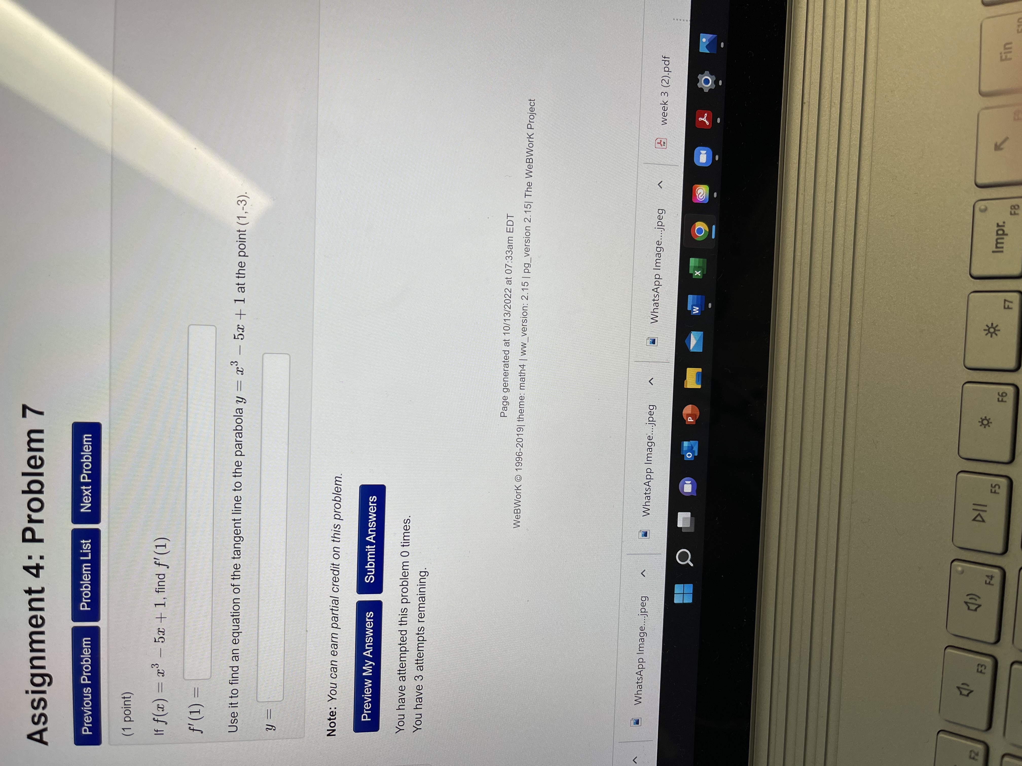 a if: 1. f is either not defined or not continuous at