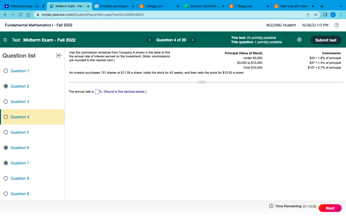 | Scientific C. X C | Chegg.com X C How long will