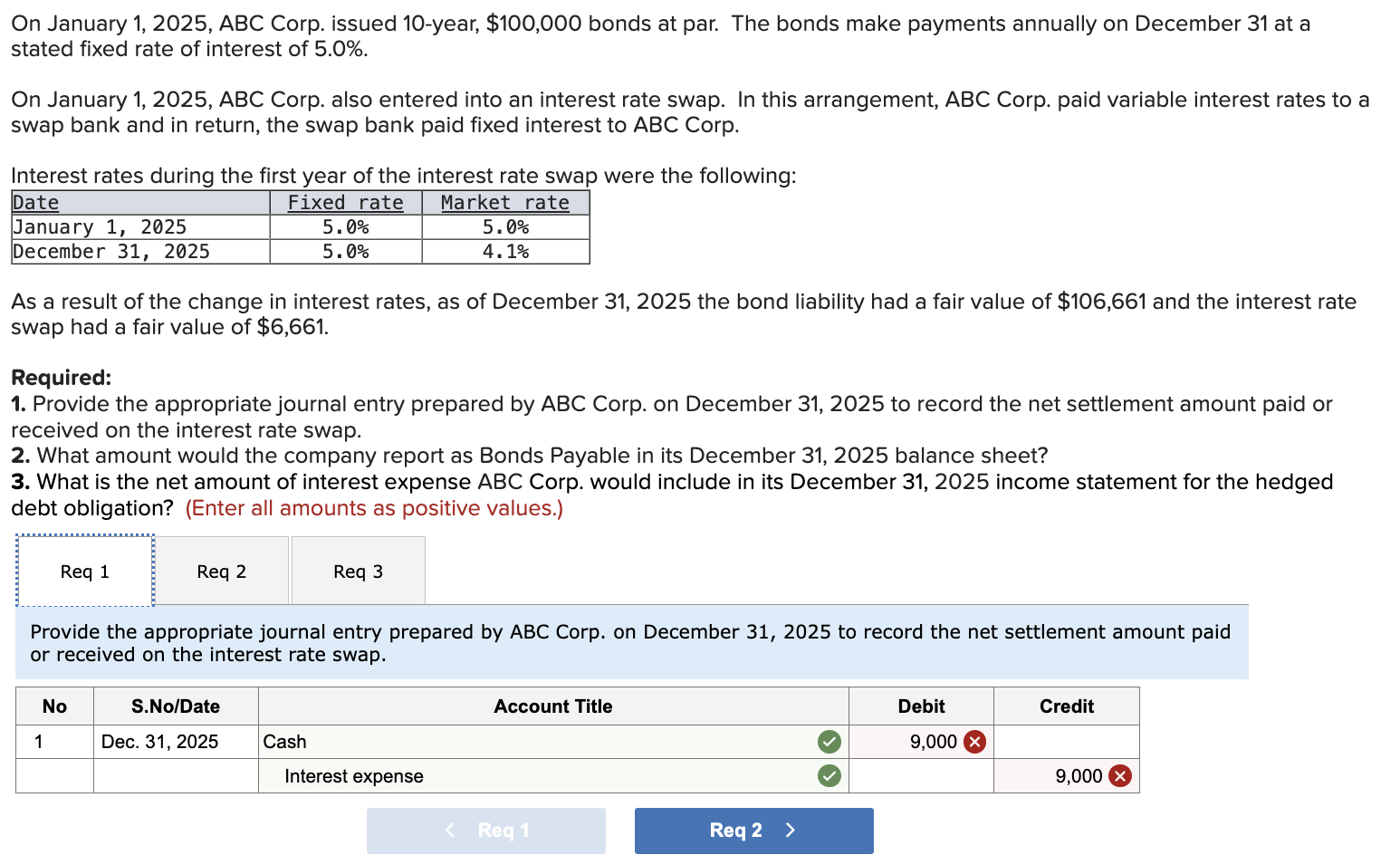 The bonds make payments annually on December 31 at a stated fixed