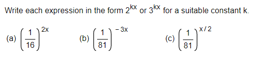 k. 2x - 3x x/2 (a) (b) (C) 16 81 81