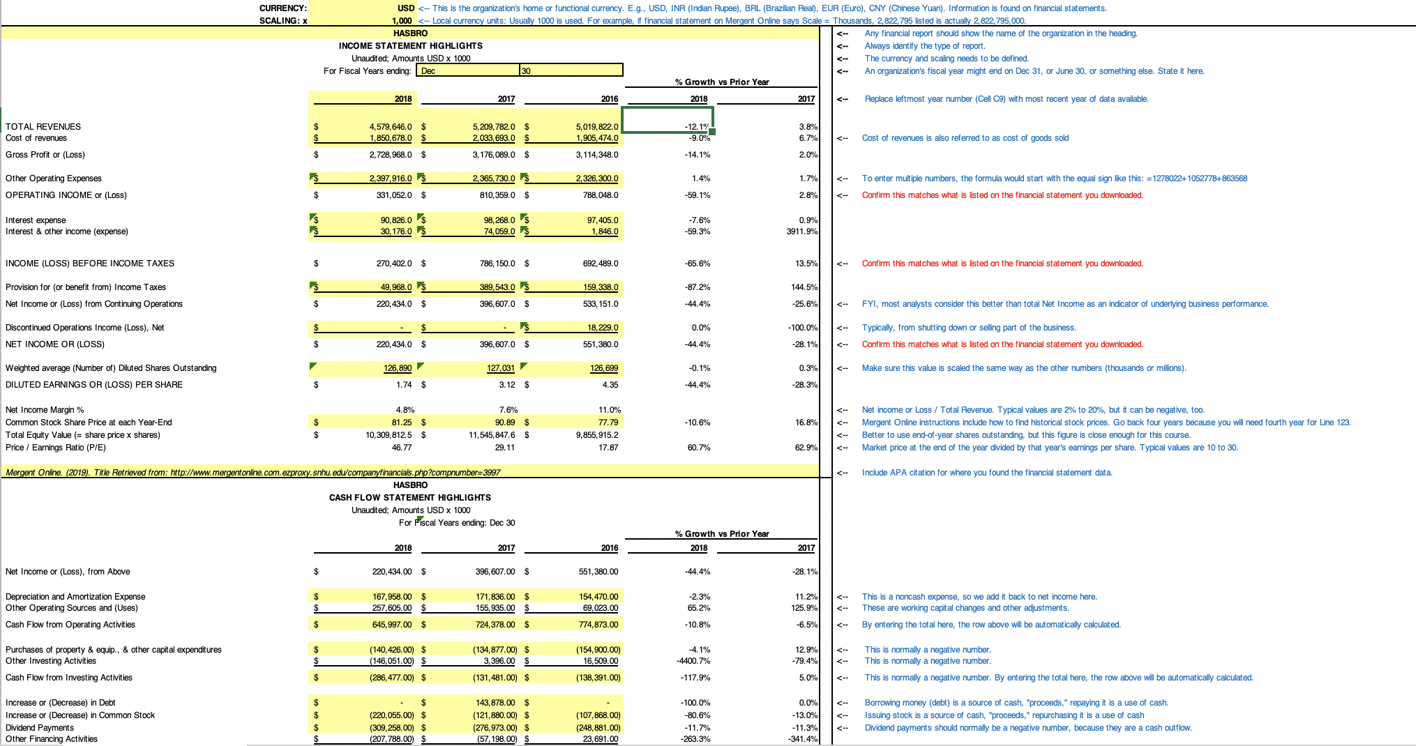 This tab is used for the corporate valuatiased on assumptions you will