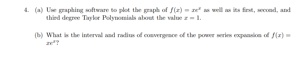 the graph of f(.'I:) = areI as well as its rst, second,