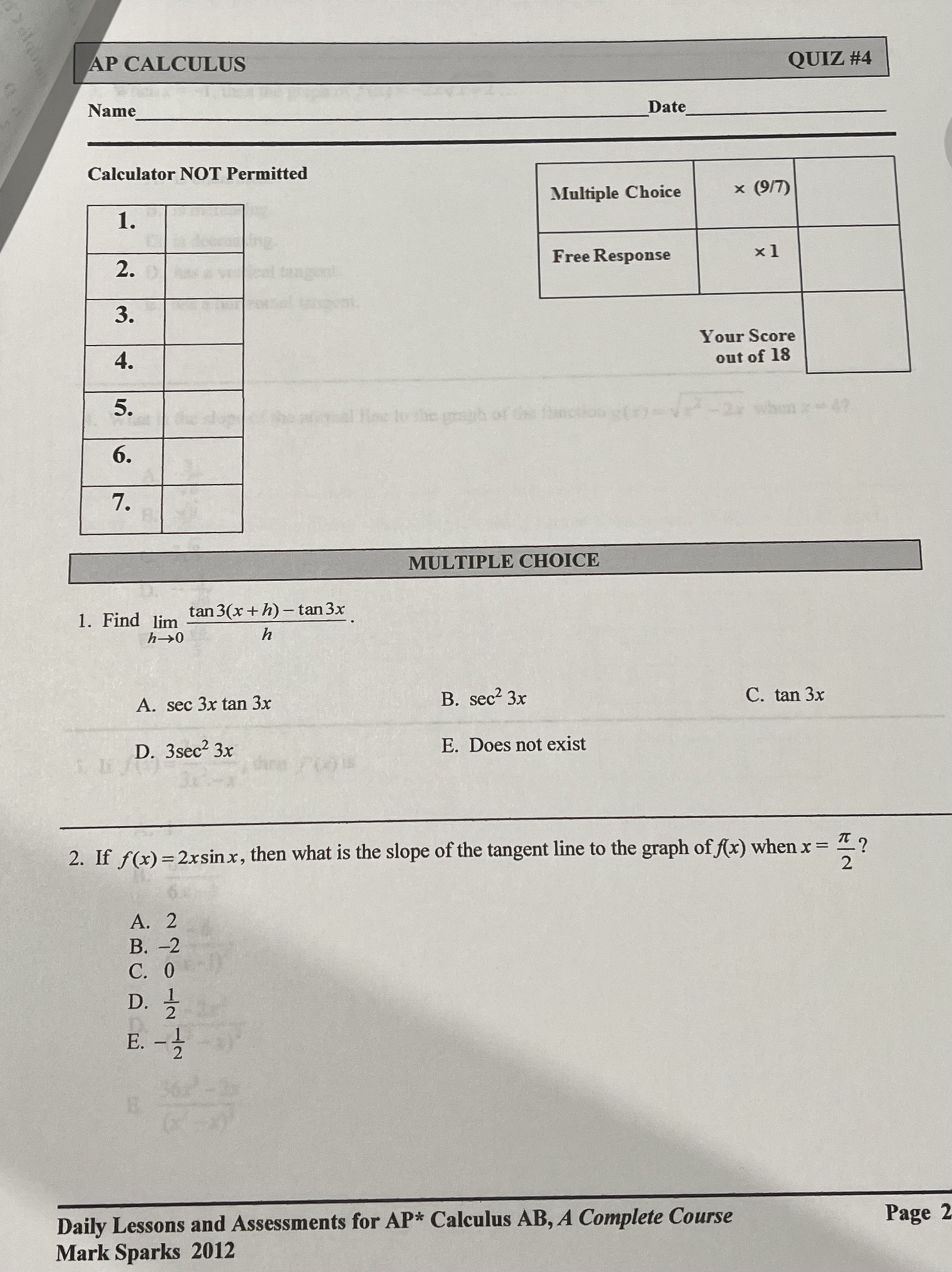 work. Please show work with justification, box the final answer, and write