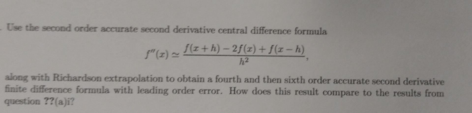 ( 2) ~ f ( It h) - 2f(I) + f (x