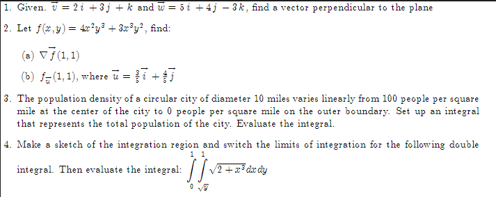 varies linearly from 100 people per square mile at the center of