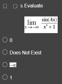 Does Not Exist O 12 O\f10+ x 1 Q 1. For which