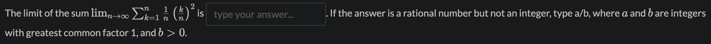 . . The limit of the sum hmnaoo 22:1 % (E) IS