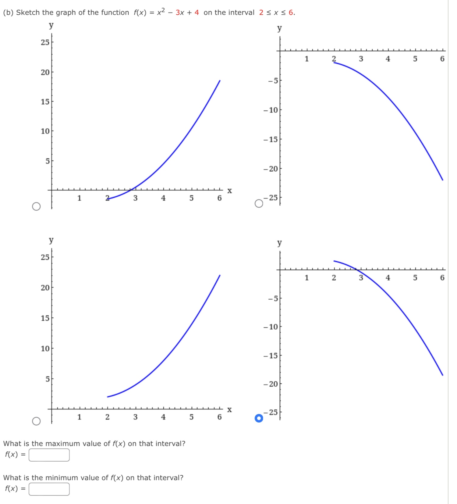  (b) Sketch the graph of the function f(x) = x2 3x